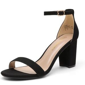 DREAM PAIRS Women's Chunk Low Heel Pump Sandals Size 8 Brand New